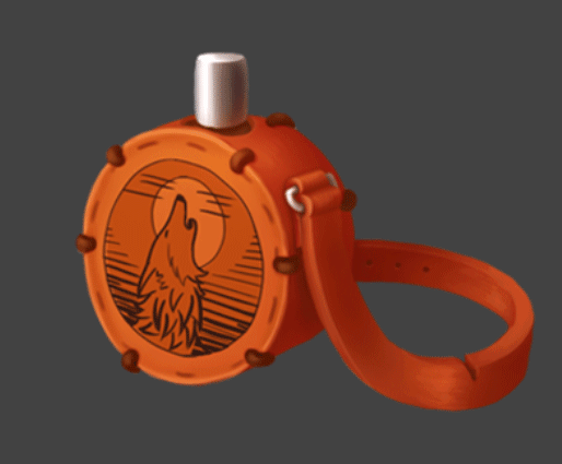Animated correction of the first flask icon - cylinder direction added, ellipses drawn, flask geometry adjusted, strap reshaped to fit the square
