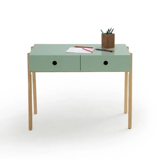 Reference photo of a LA REDOUTE INTERIEURS children's table with two front drawers in closed position