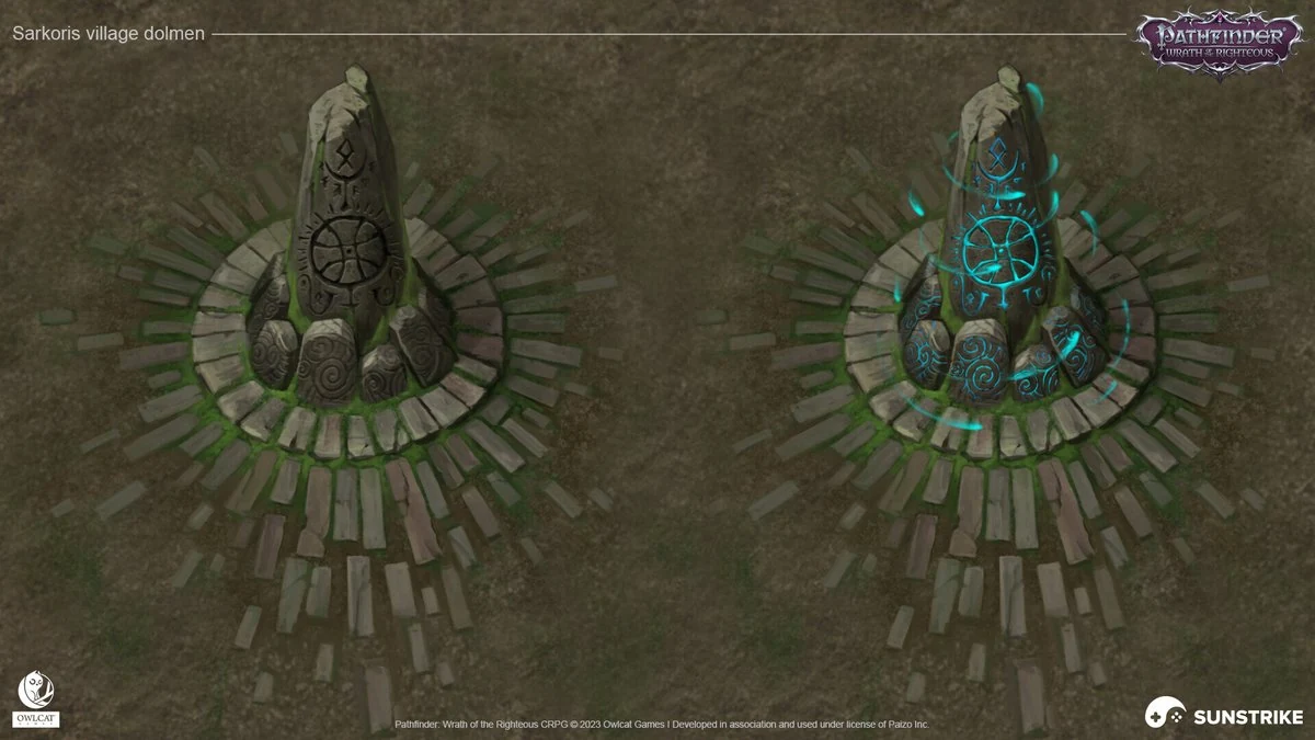 Concept art that SunStrike studios artists created for DLC #4 to Pathfinder: Wrath of the Righteous