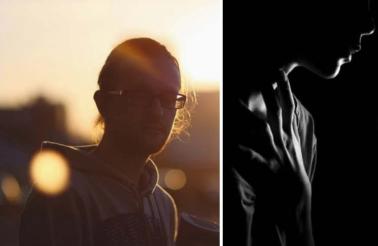 Photo reference of indoor warm-light scene used to compare lighting direction and falloff on the character.