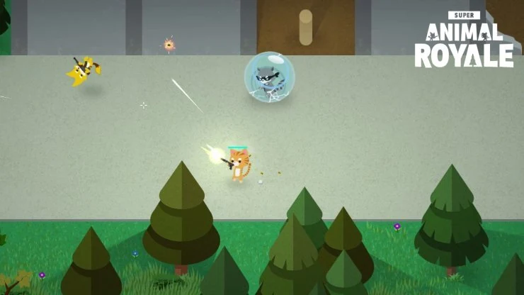 Super Animal Royale - top-down battle royale game screenshot
