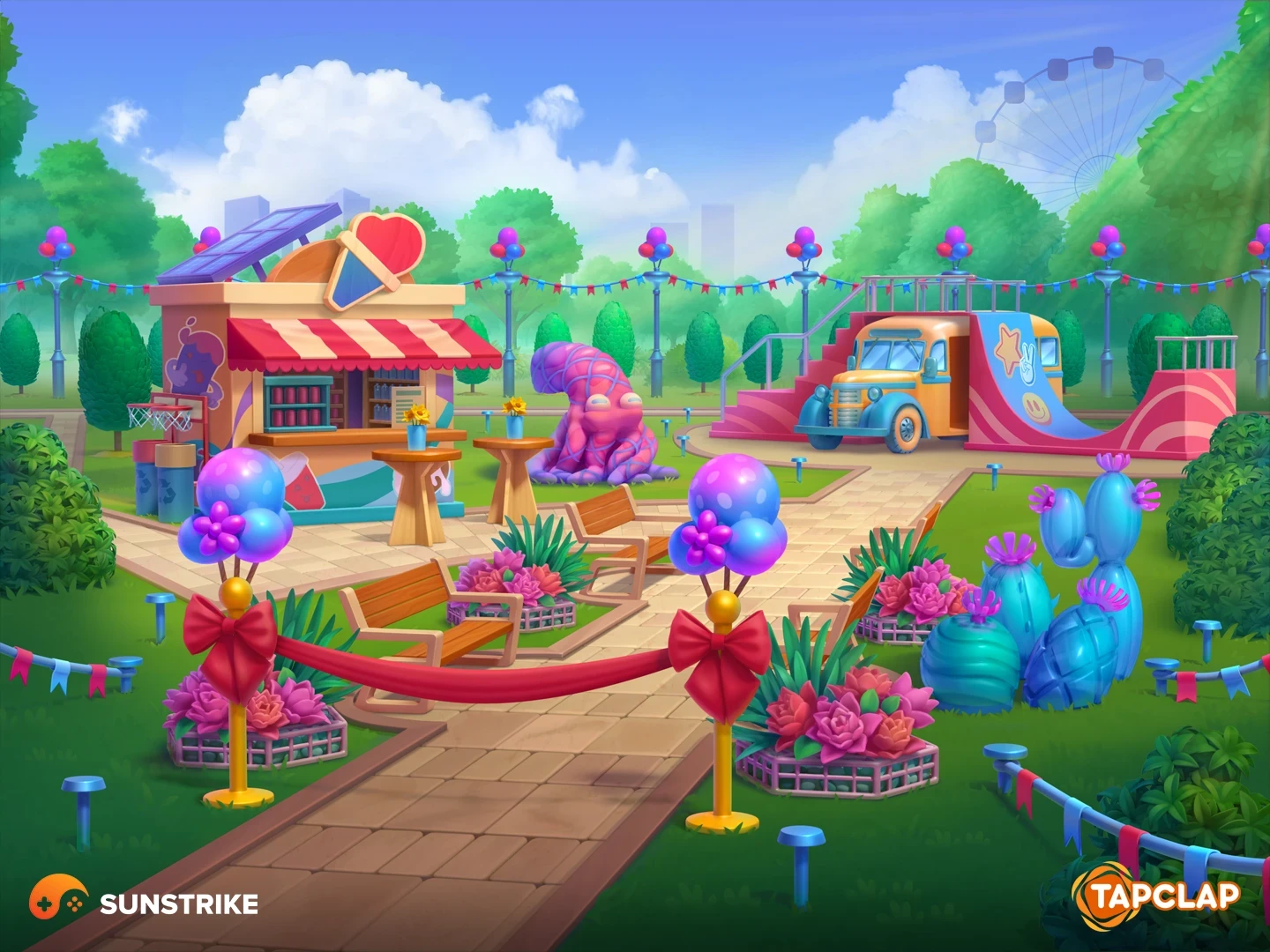 Game illustration for Tapclap: DesignVille