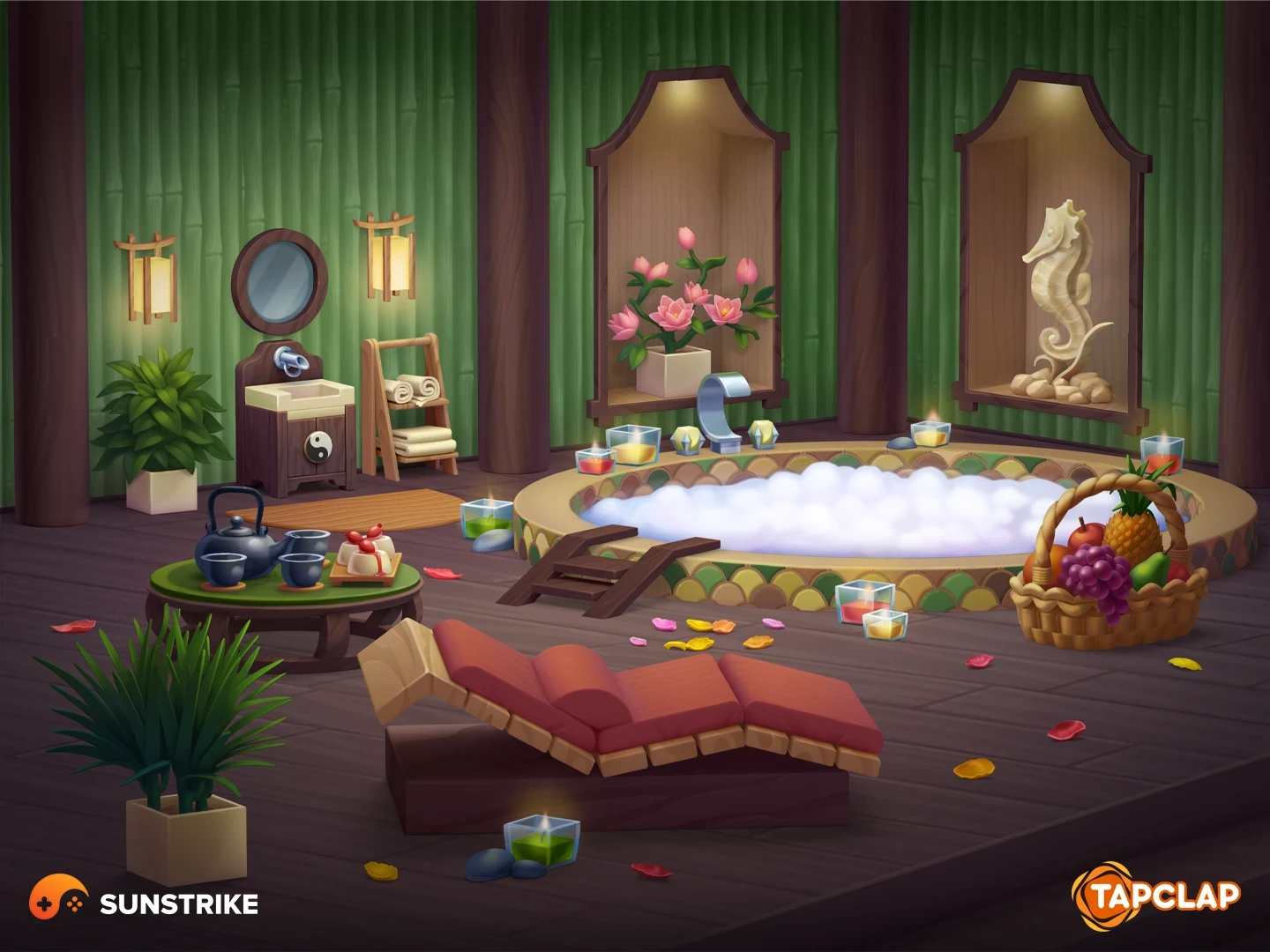 Game illustration for Tapclap: DesignVille