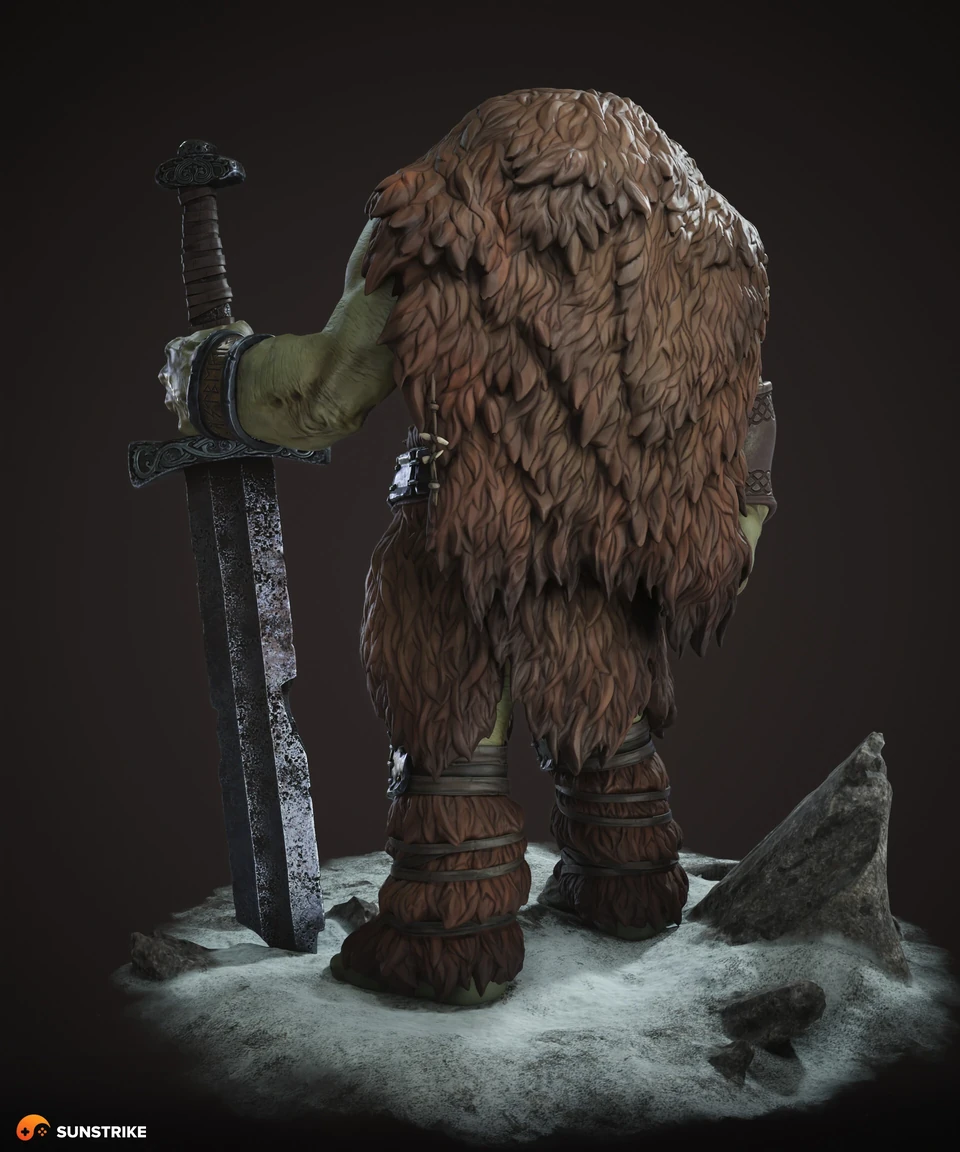 Character render for Orc Warrior