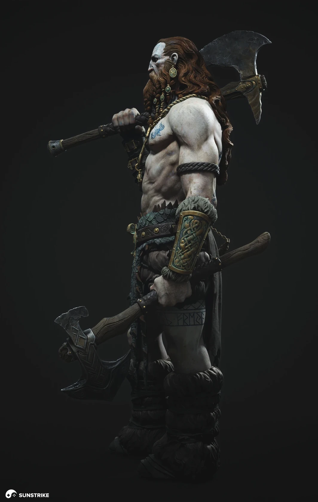 3D character production for Celtic Warrior