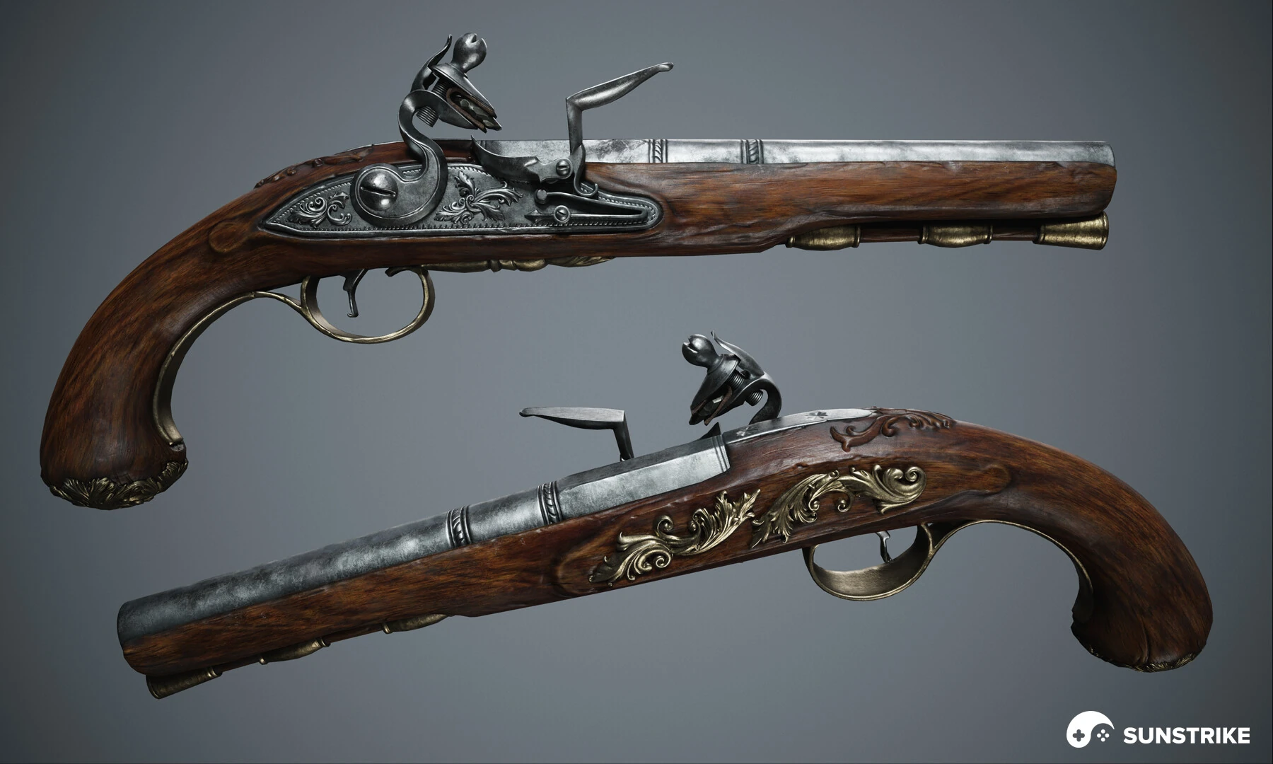 Asset turntable from Victorian pistol