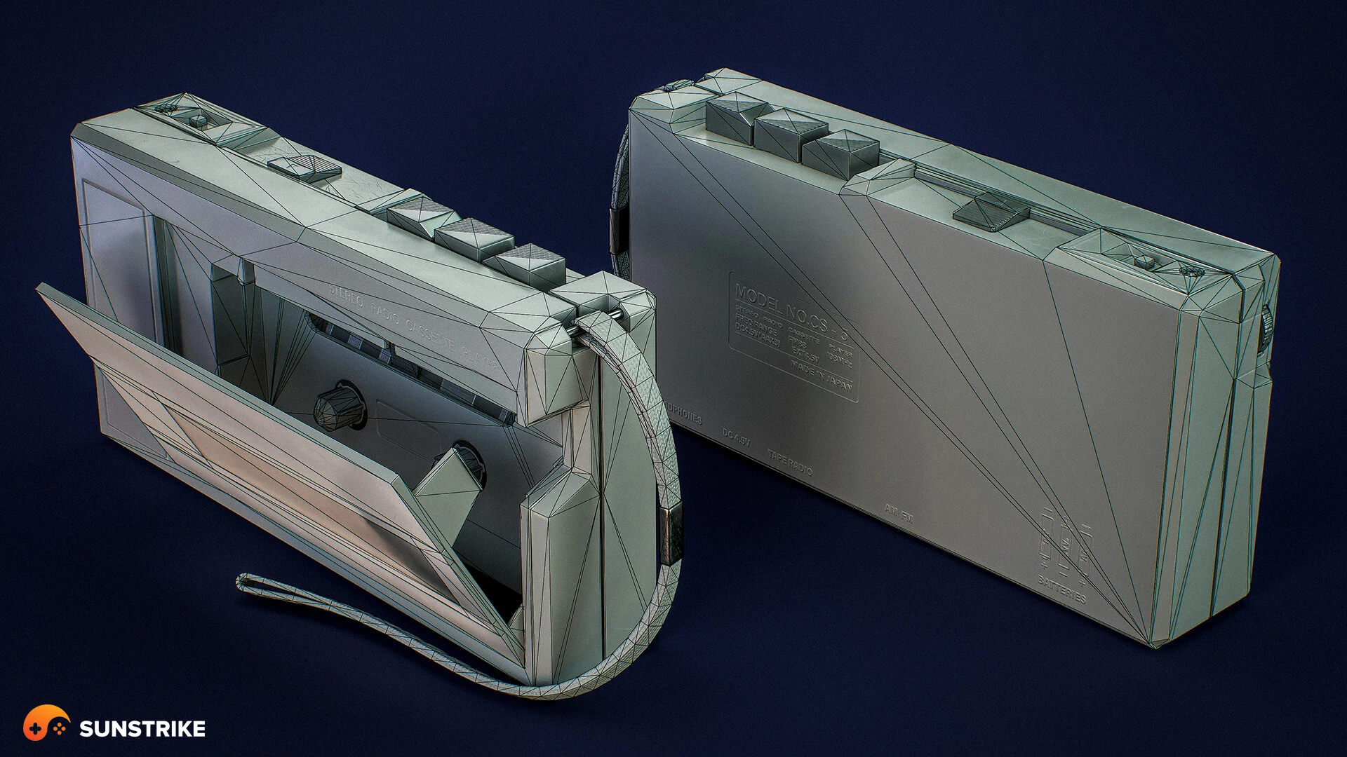 3D prop model for Cassette Player