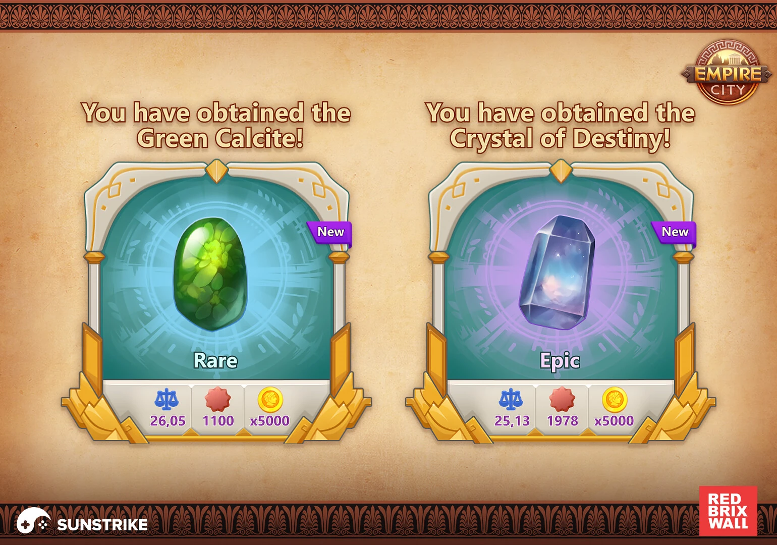 Game UI/UX design for city builder games - Red Brix Wall: Empire City