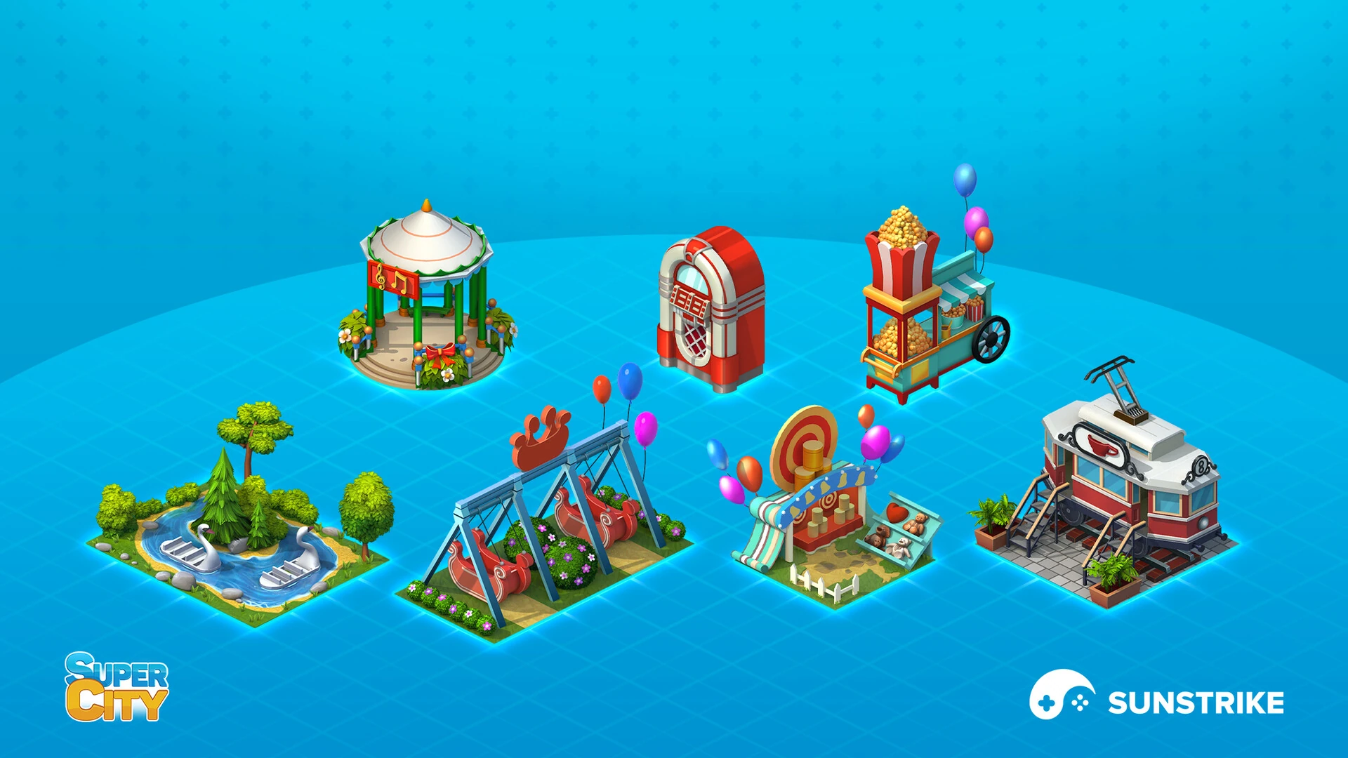 Isometric environment frame from PlayKot: SuperCity