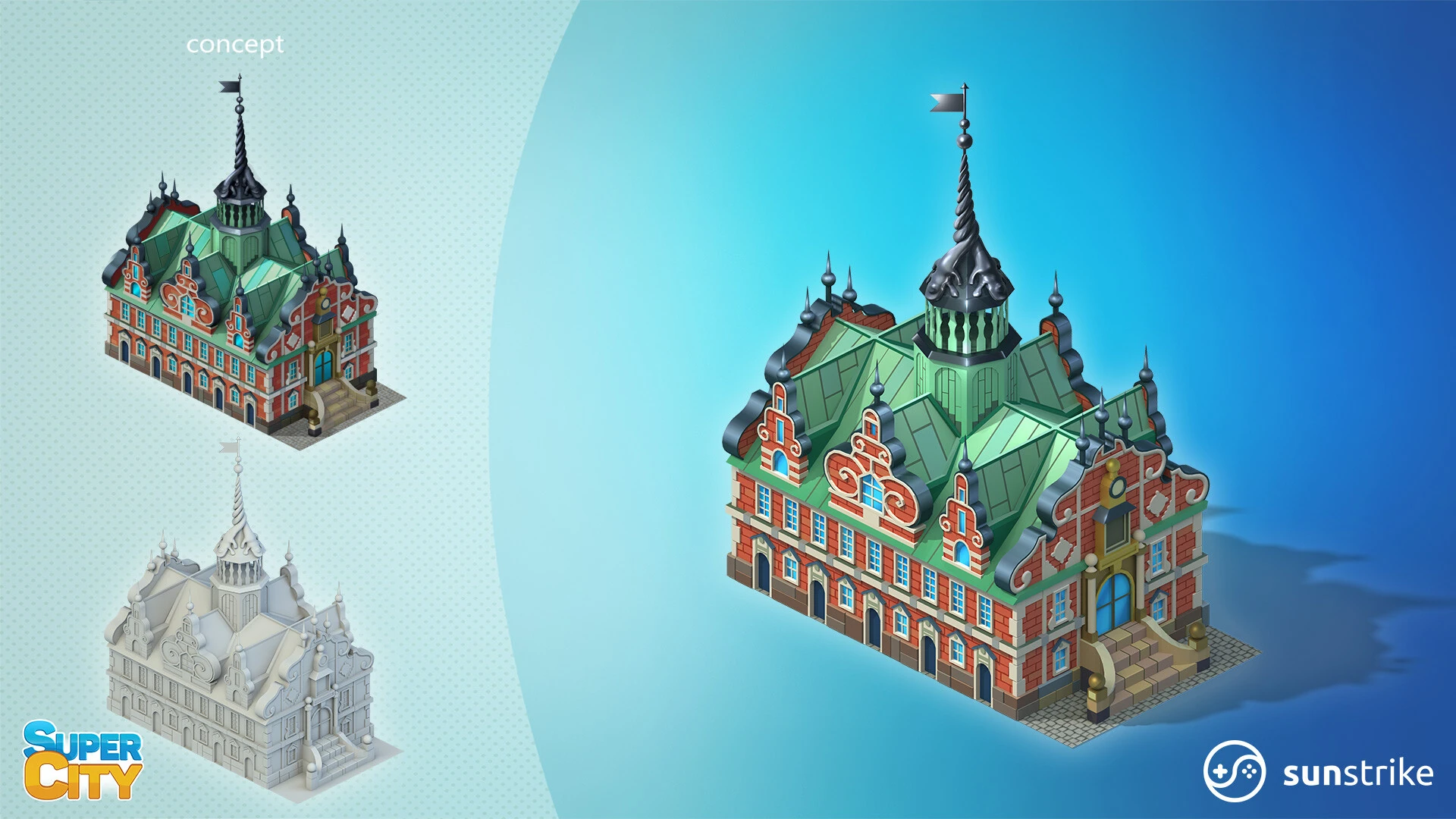 Isometric scene from PlayKot: SuperCity