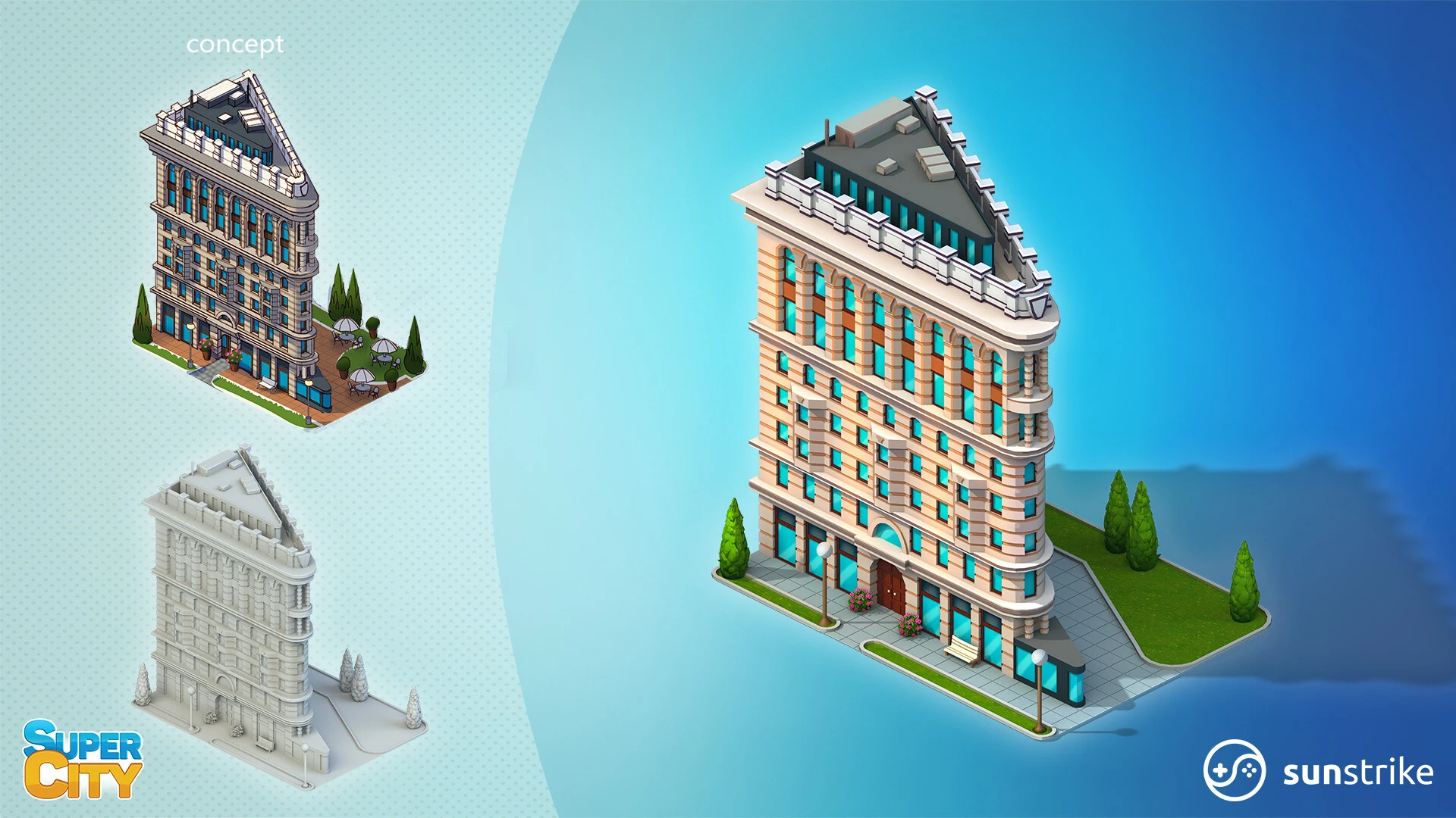 Isometric scene from PlayKot: SuperCity
