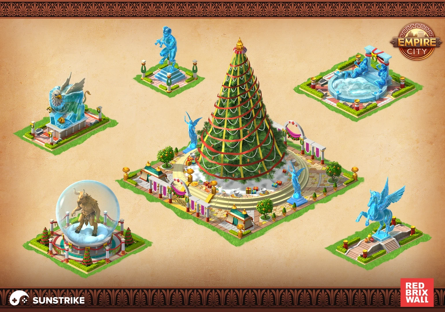 Isometric location design for Red Brix Wall: Empire City