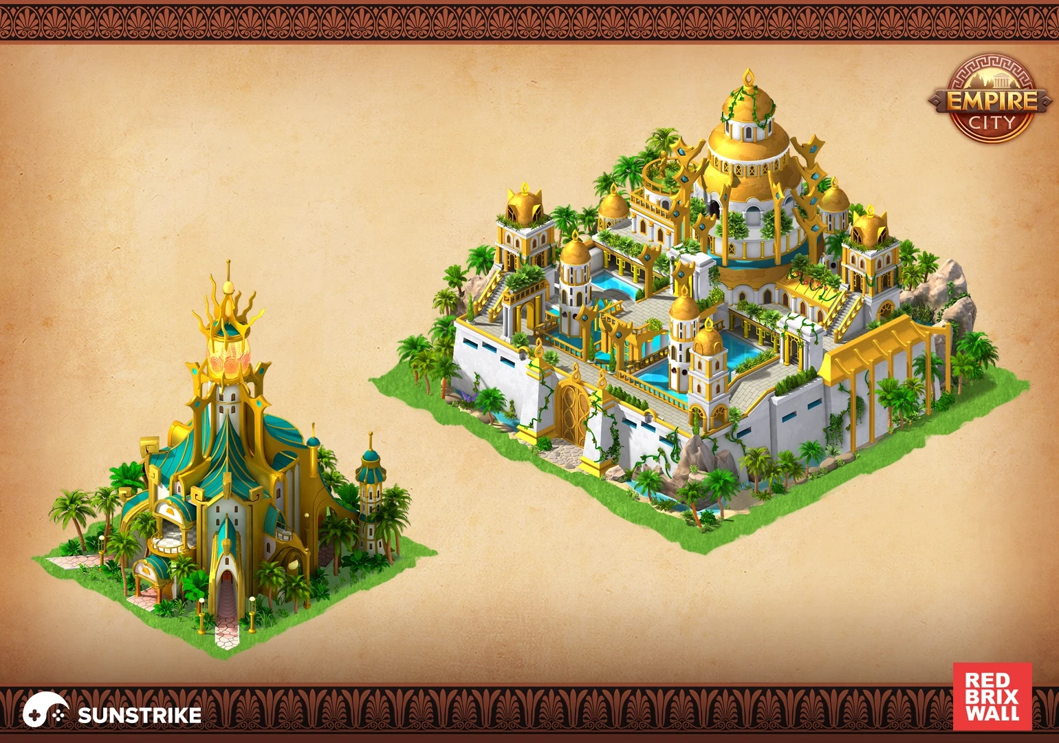 Isometric environment frame from Red Brix Wall: Empire City
