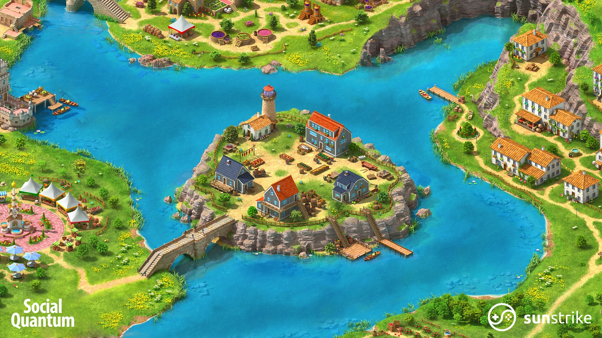 Isometric environment frame from Social Quantum: Megapolis