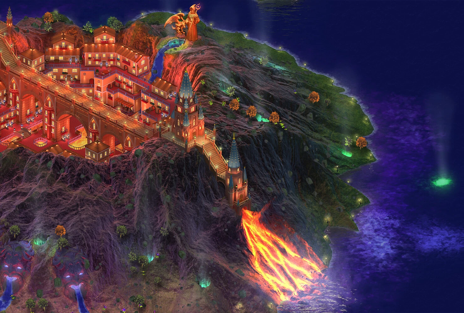 Isometric environment frame from Social Quantum: Megapolis