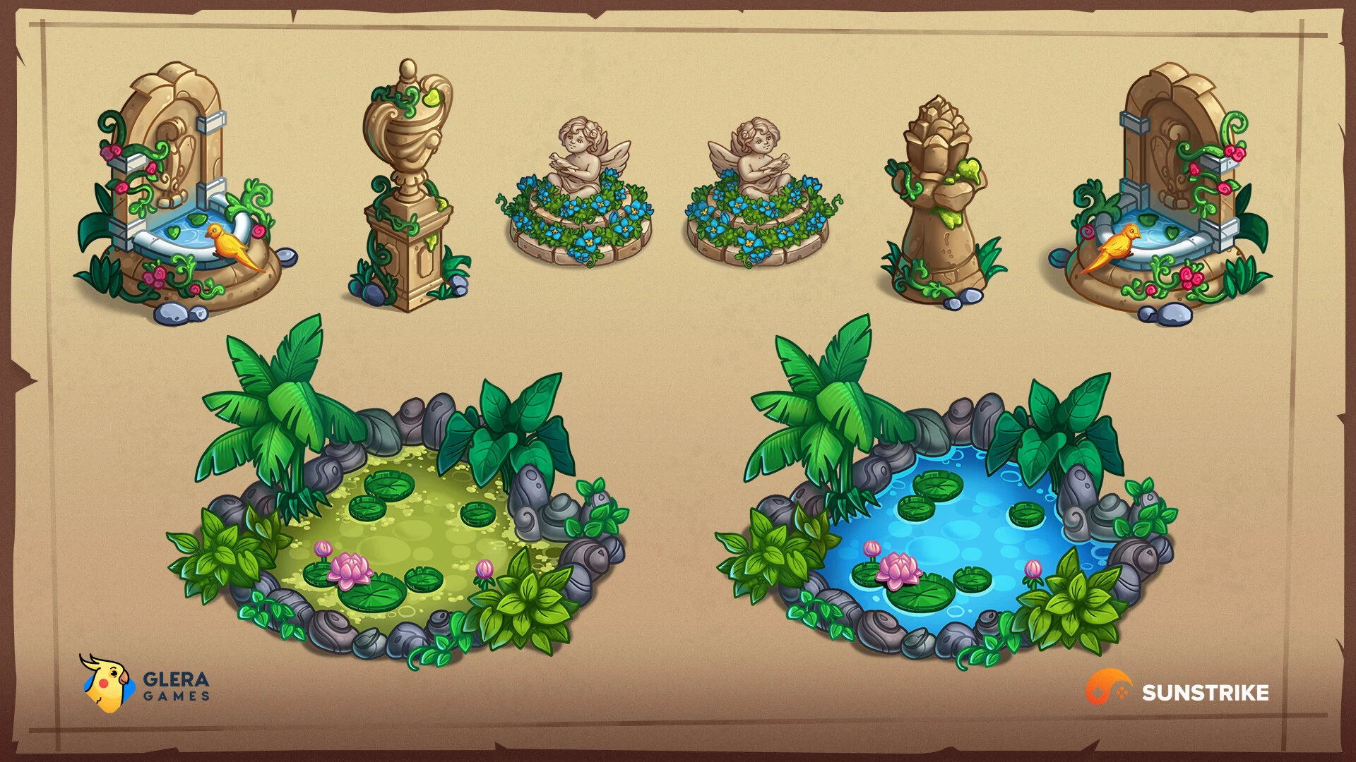 Isometric scene from Glera Games: Treasure Quest