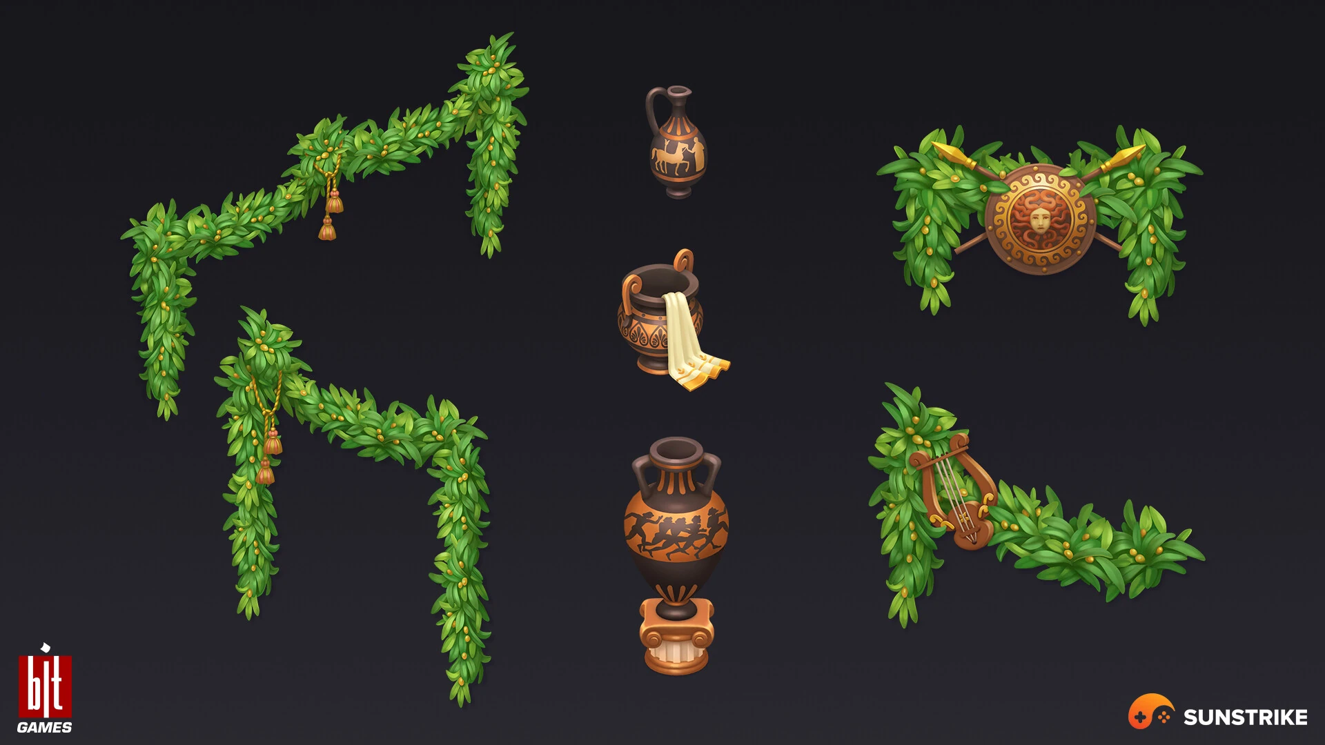 Isometric game level for BIT.GAMES: Storyngton Hall