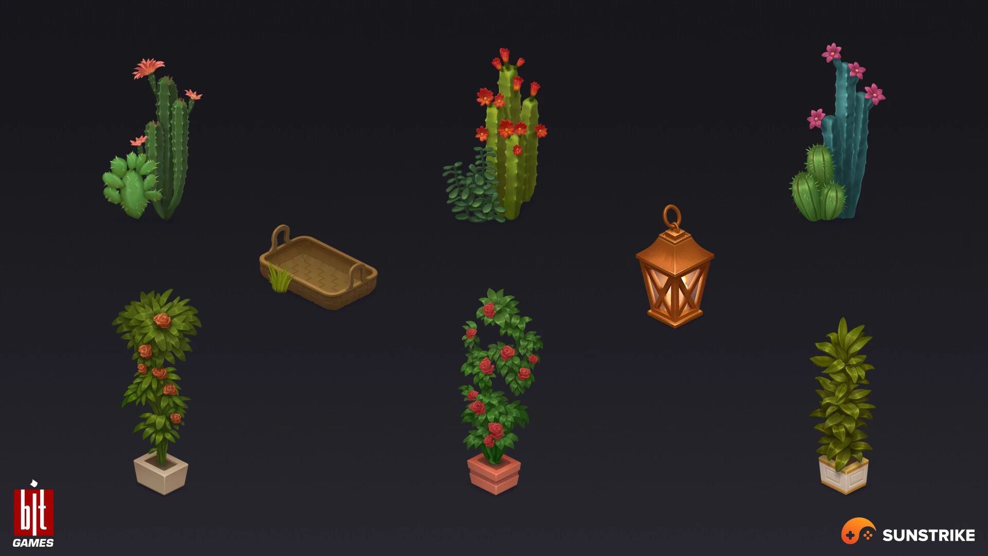 Isometric game level for BIT.GAMES: Storyngton Hall