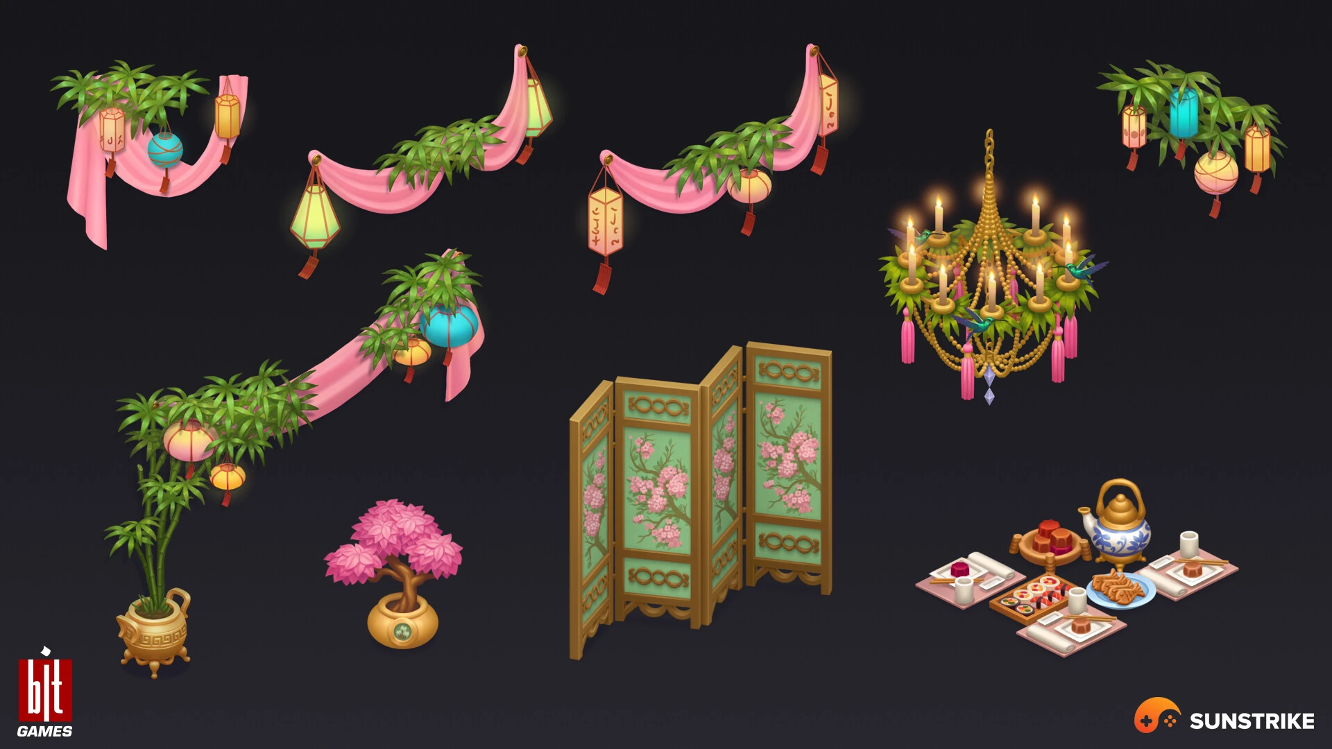 Isometric game level for BIT.GAMES: Storyngton Hall