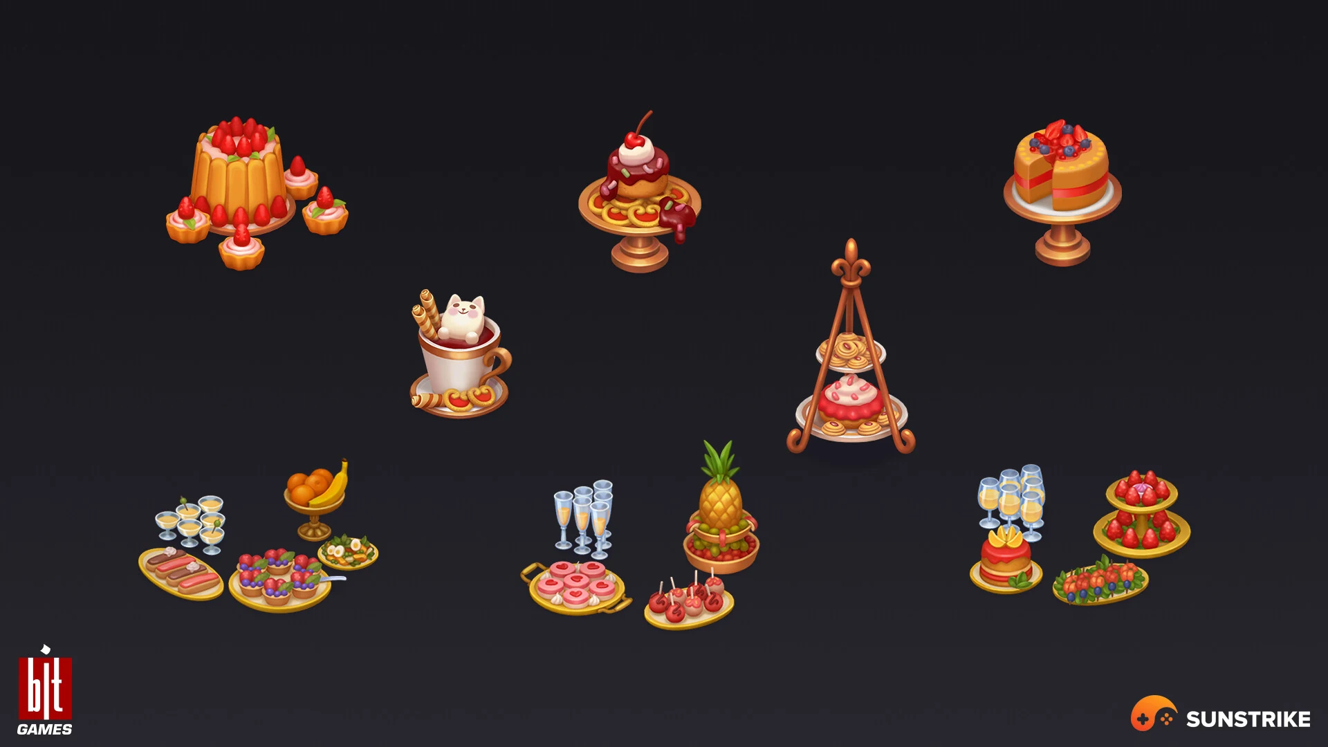 Isometric game level for BIT.GAMES: Storyngton Hall