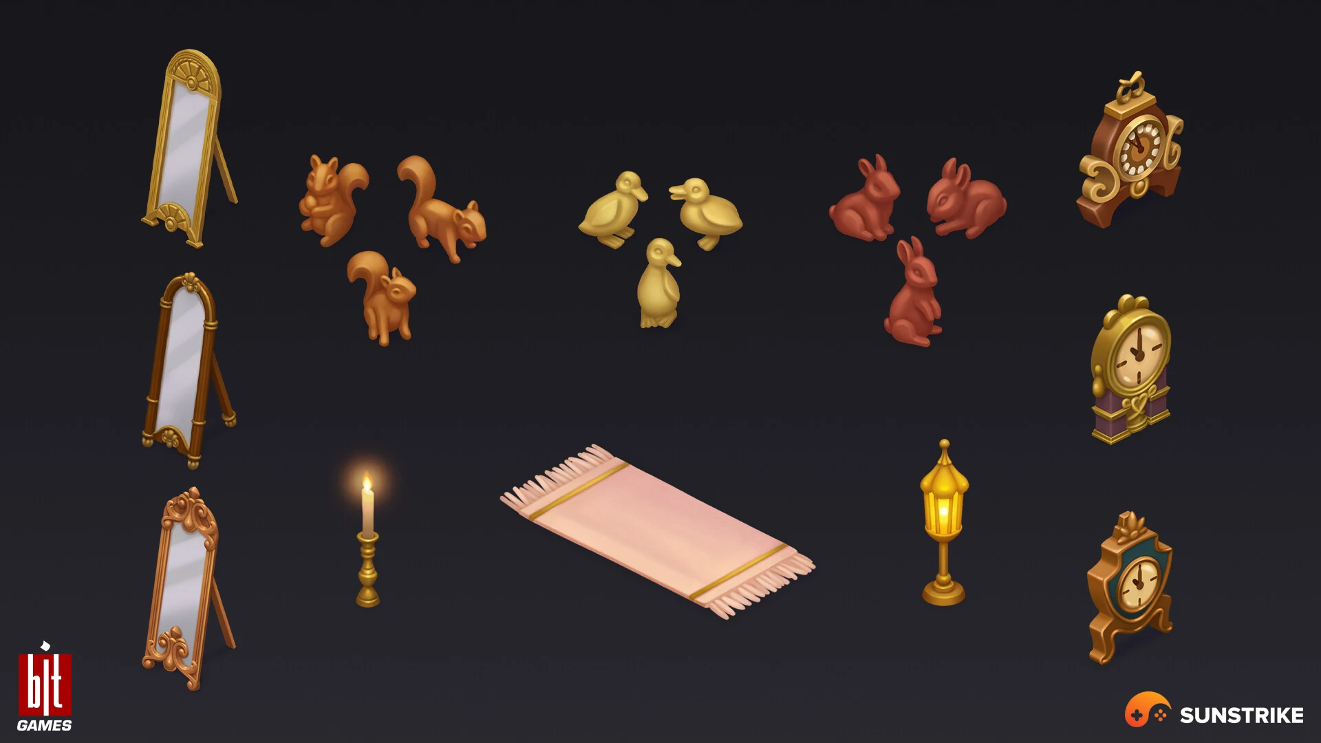 Isometric environment frame from BIT.GAMES: Storyngton Hall