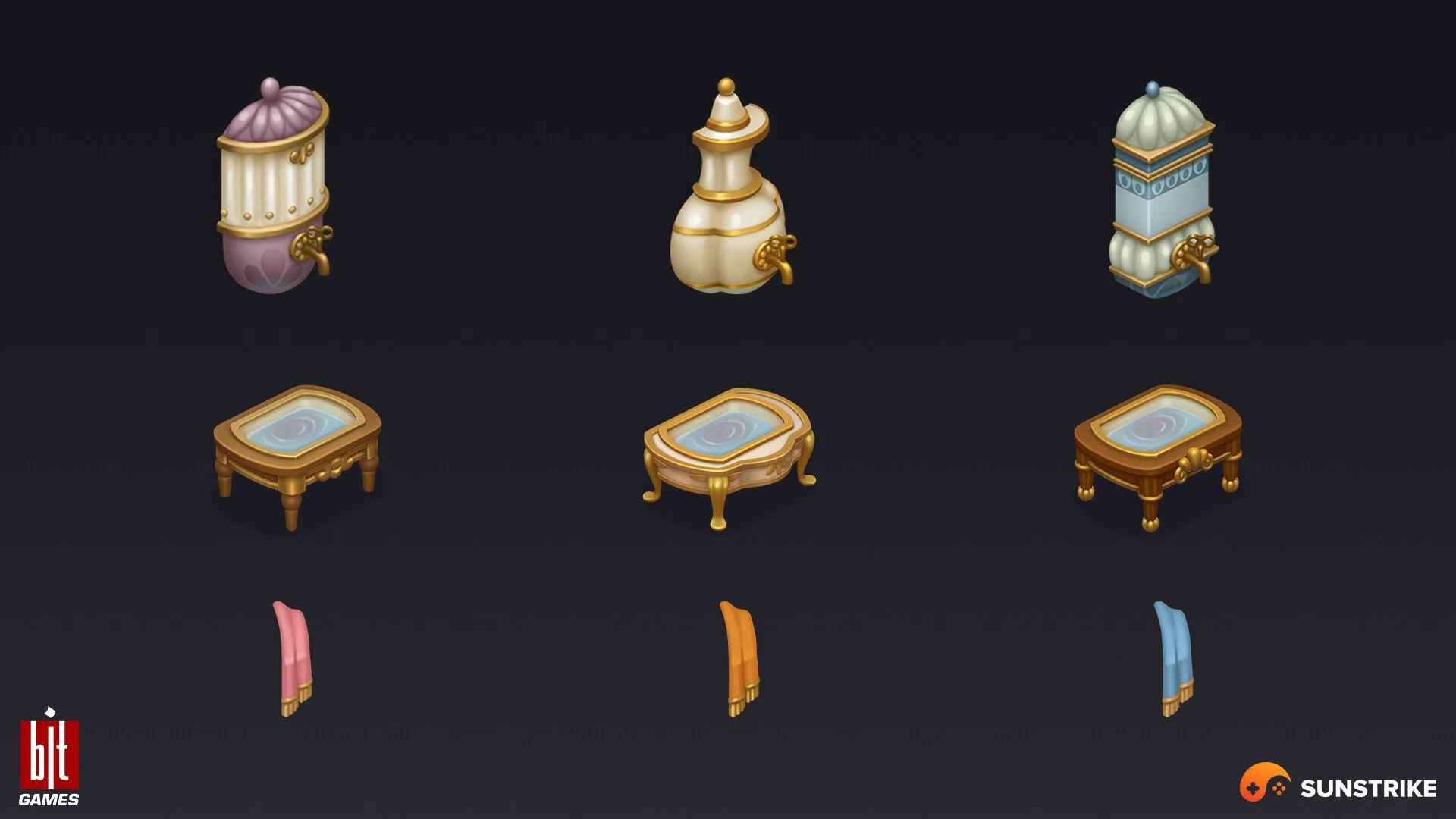 Isometric game level for BIT.GAMES: Storyngton Hall