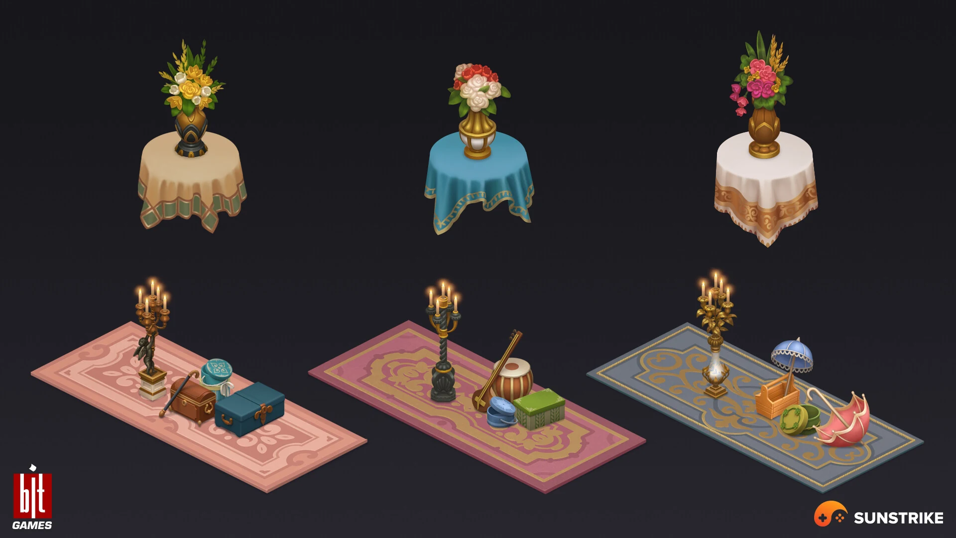 Isometric game level for BIT.GAMES: Storyngton Hall