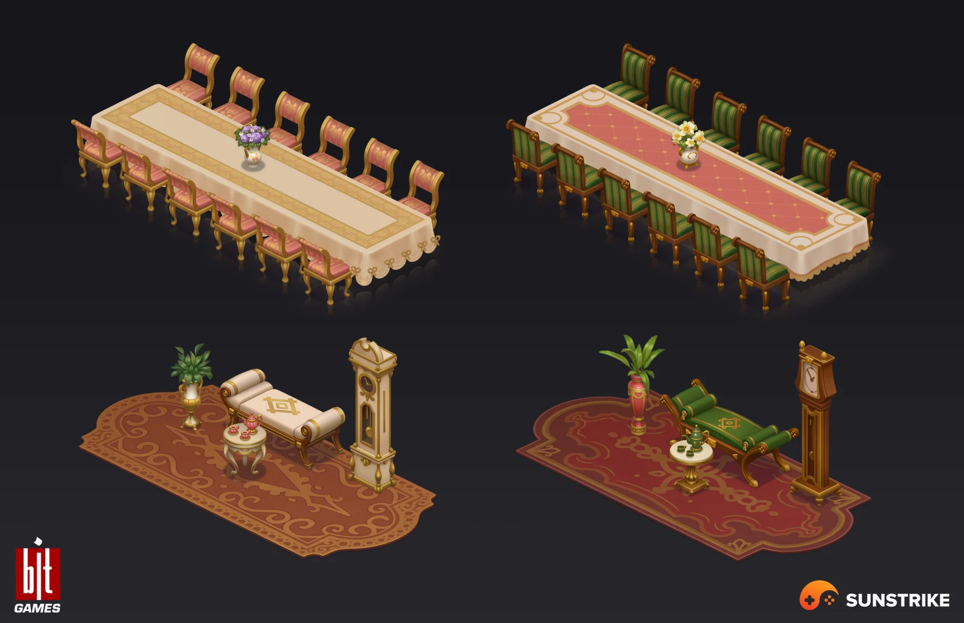 Isometric scene from BIT.GAMES: Storyngton Hall