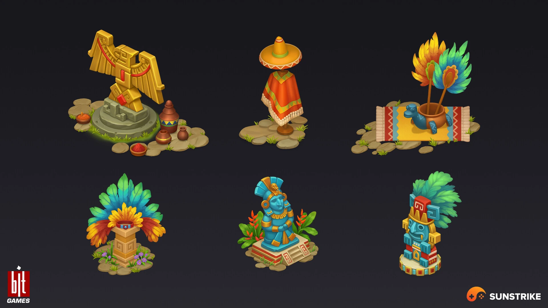 Isometric location design for BIT.GAMES: Storyngton Hall