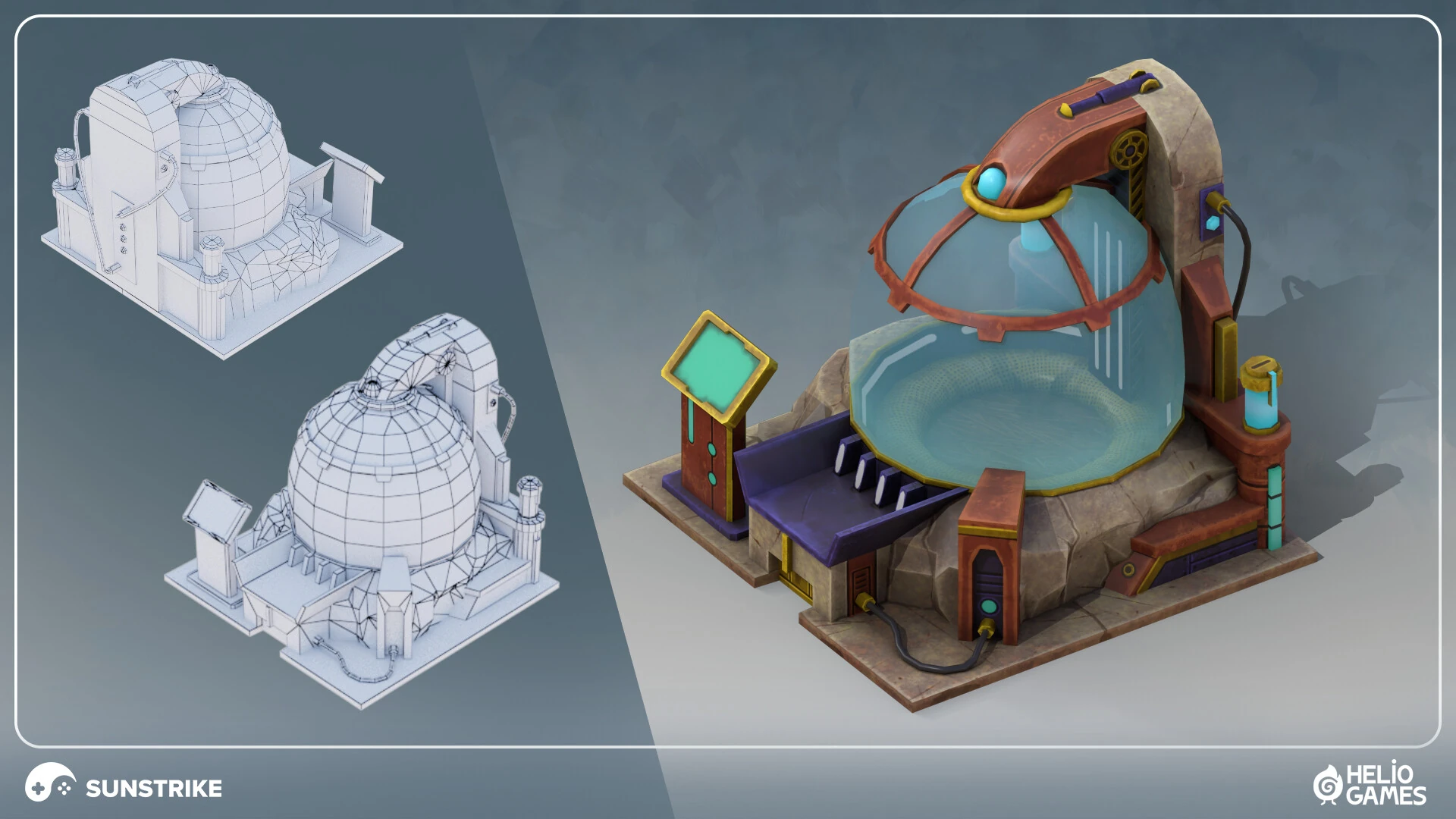 Isometric environment frame from Helio Games: Amikin Survival