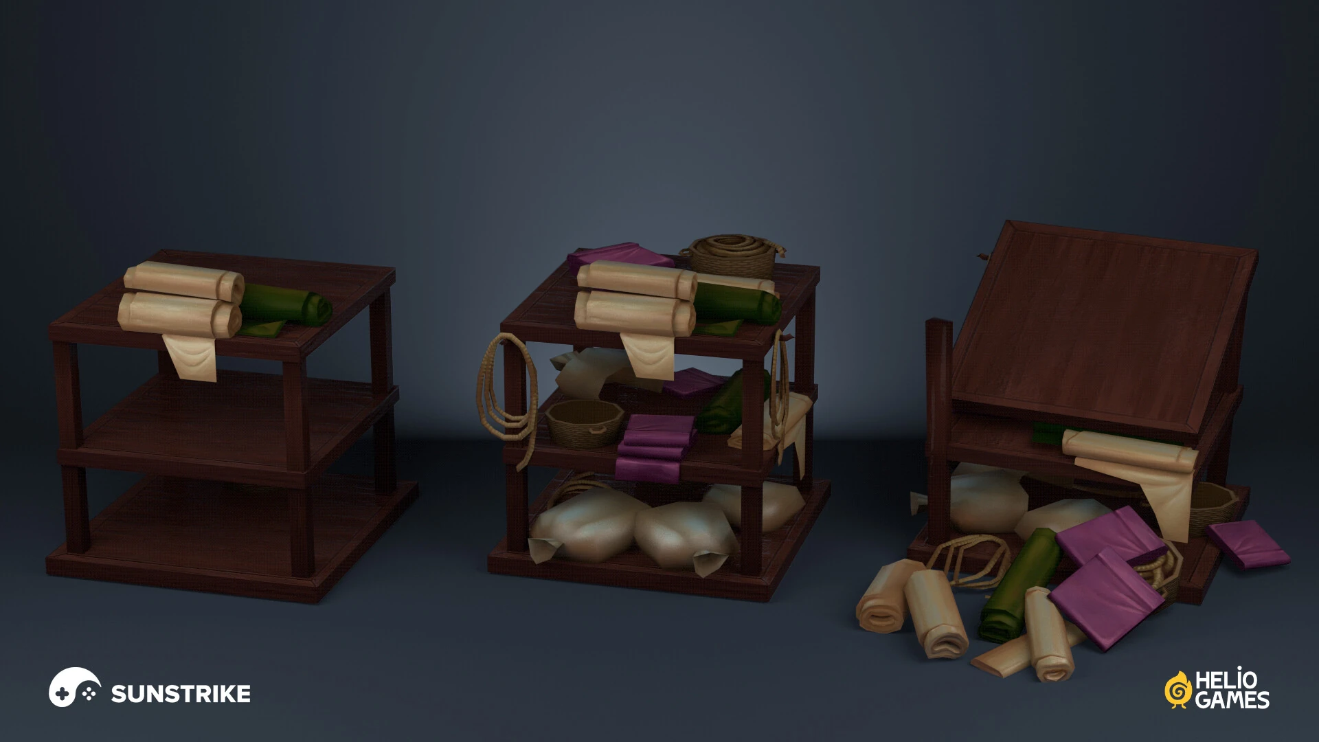 Isometric environment art for Helio Games: Mutiny