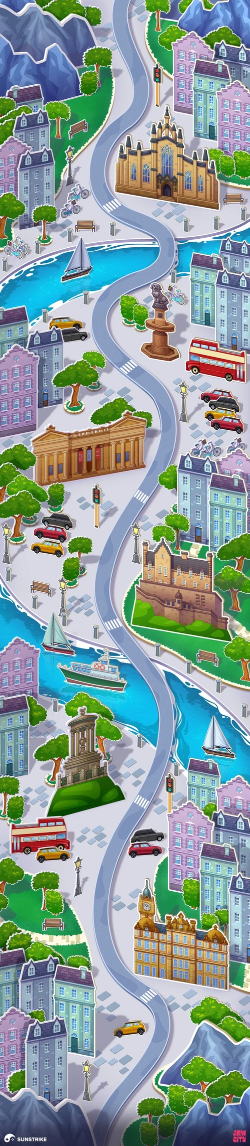 Game UI design for Jam City: Mahjong City