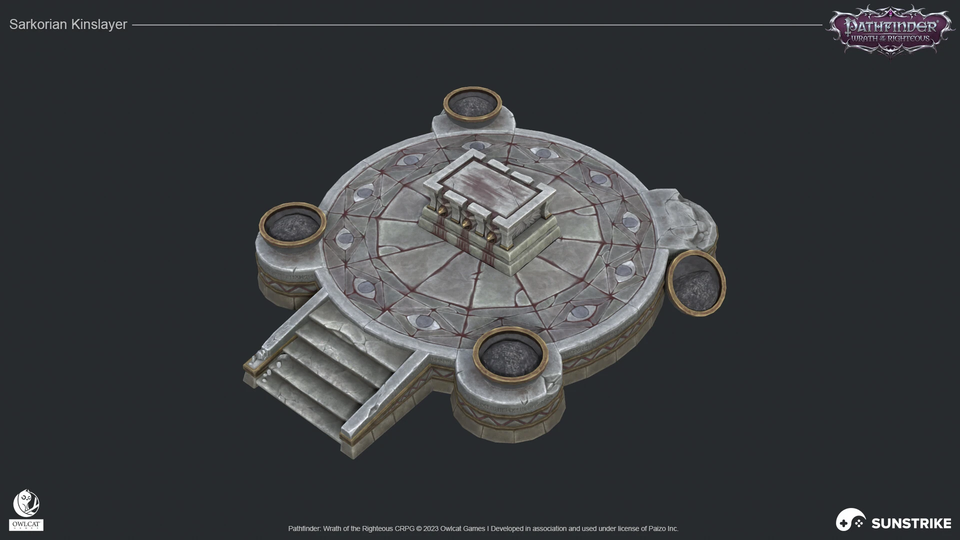 Isometric game level for Owlcat Games: Pathfinder