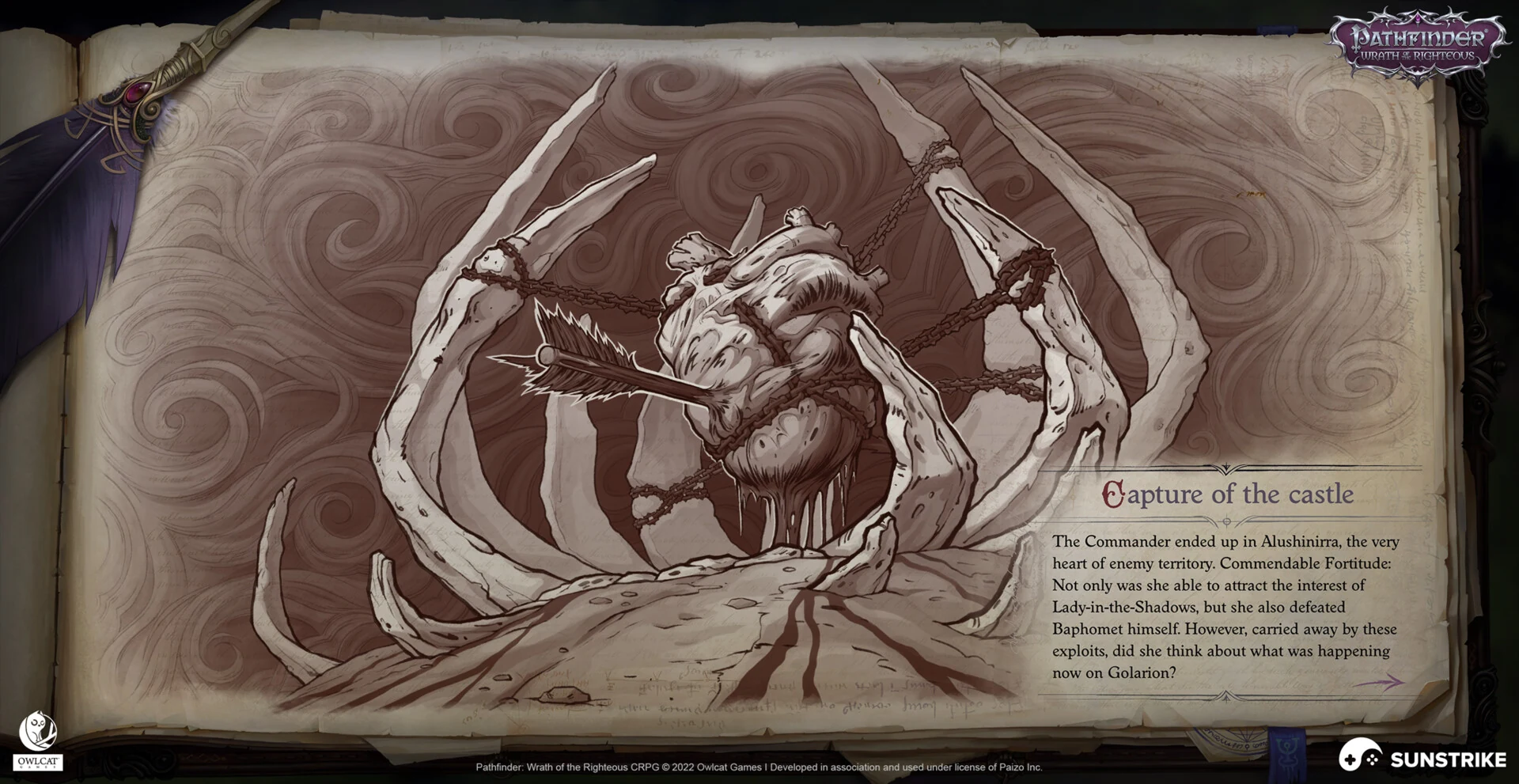 Game UI design for Owlcat Games: Pathfinder