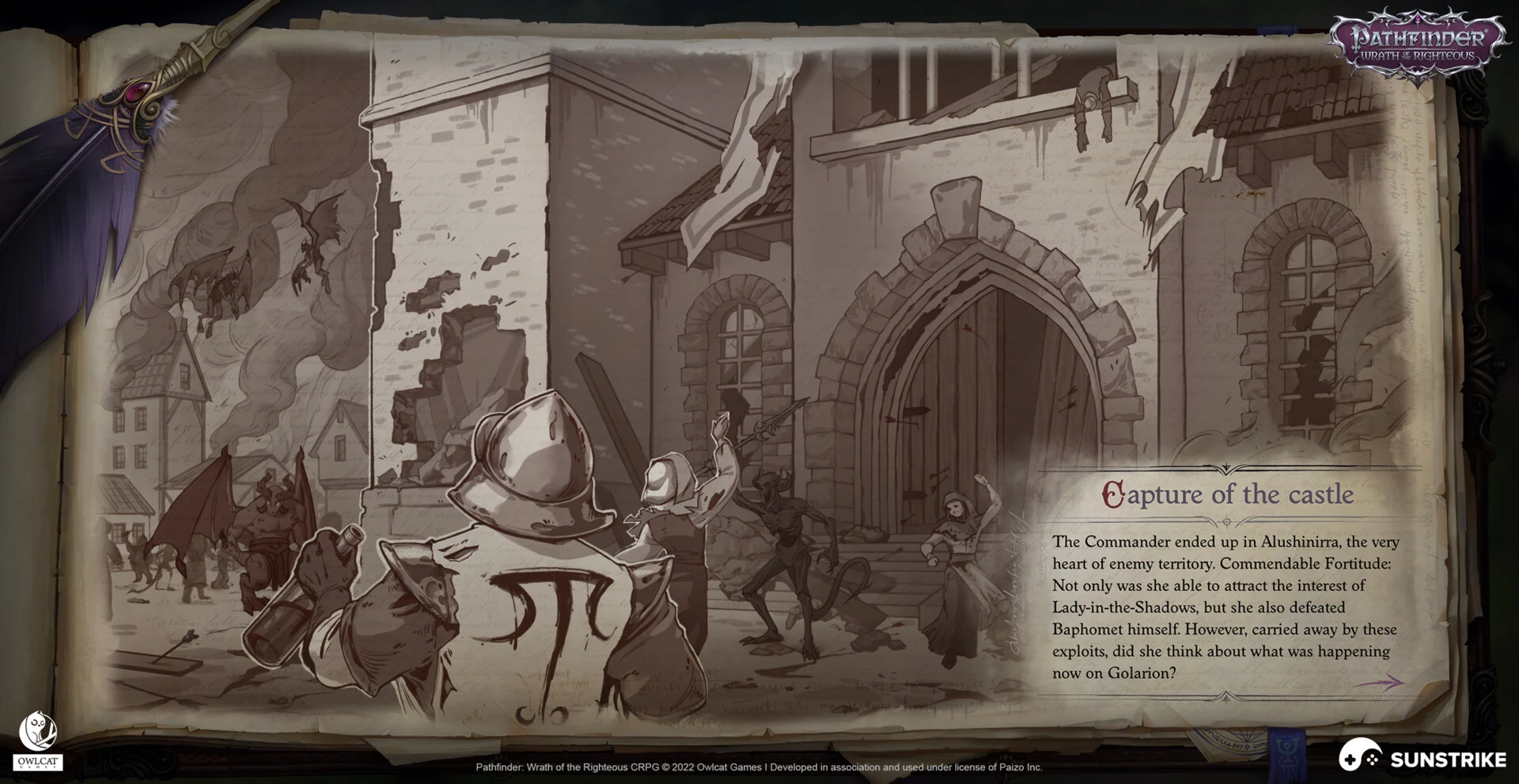 In-game UI screen from Owlcat Games: Pathfinder
