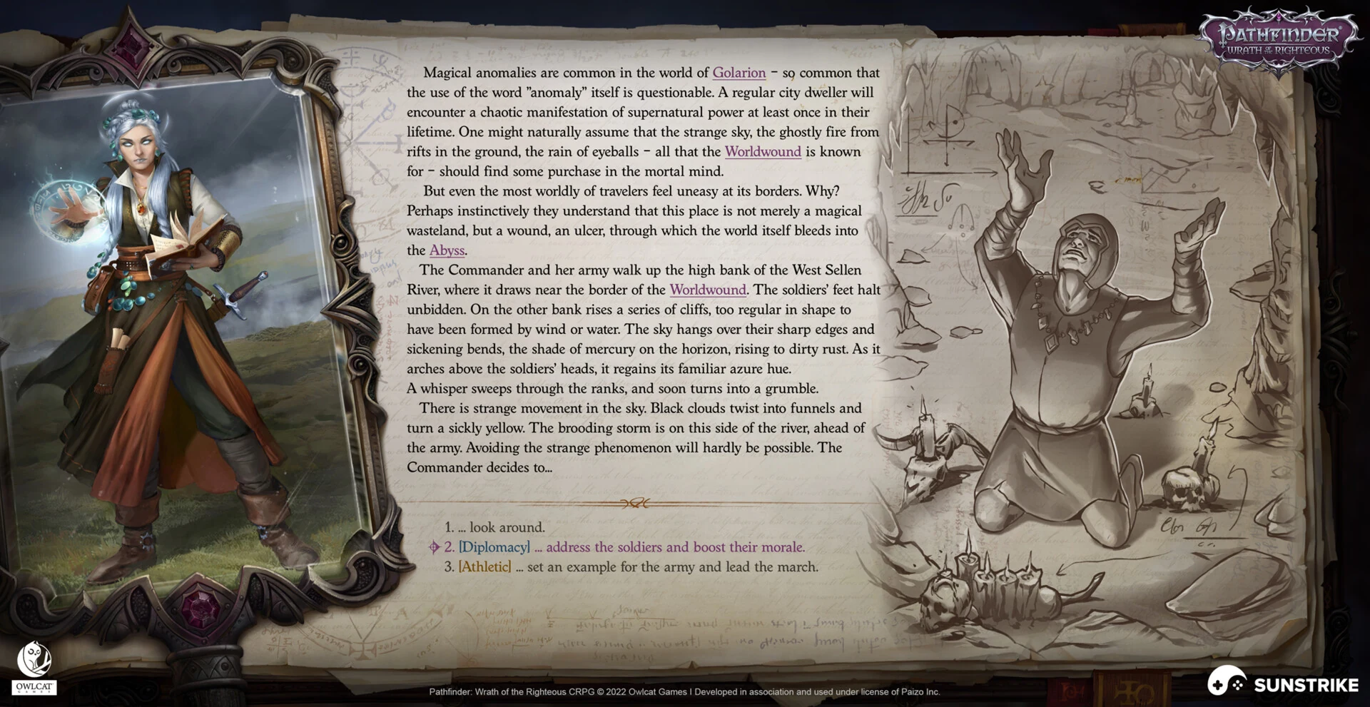 Interface element from Owlcat Games: Pathfinder