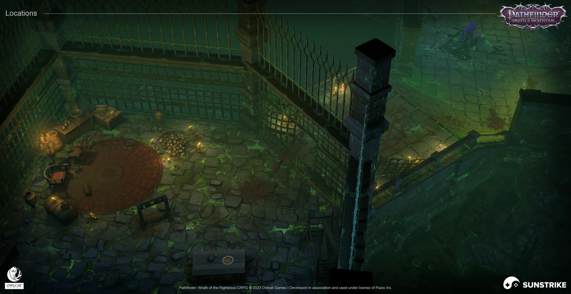 Isometric environment frame from Owlcat Games: Pathfinder