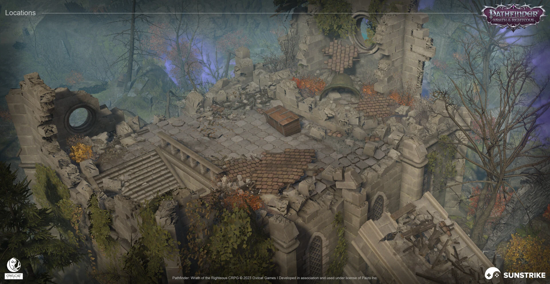 Isometric game level for Owlcat Games: Pathfinder