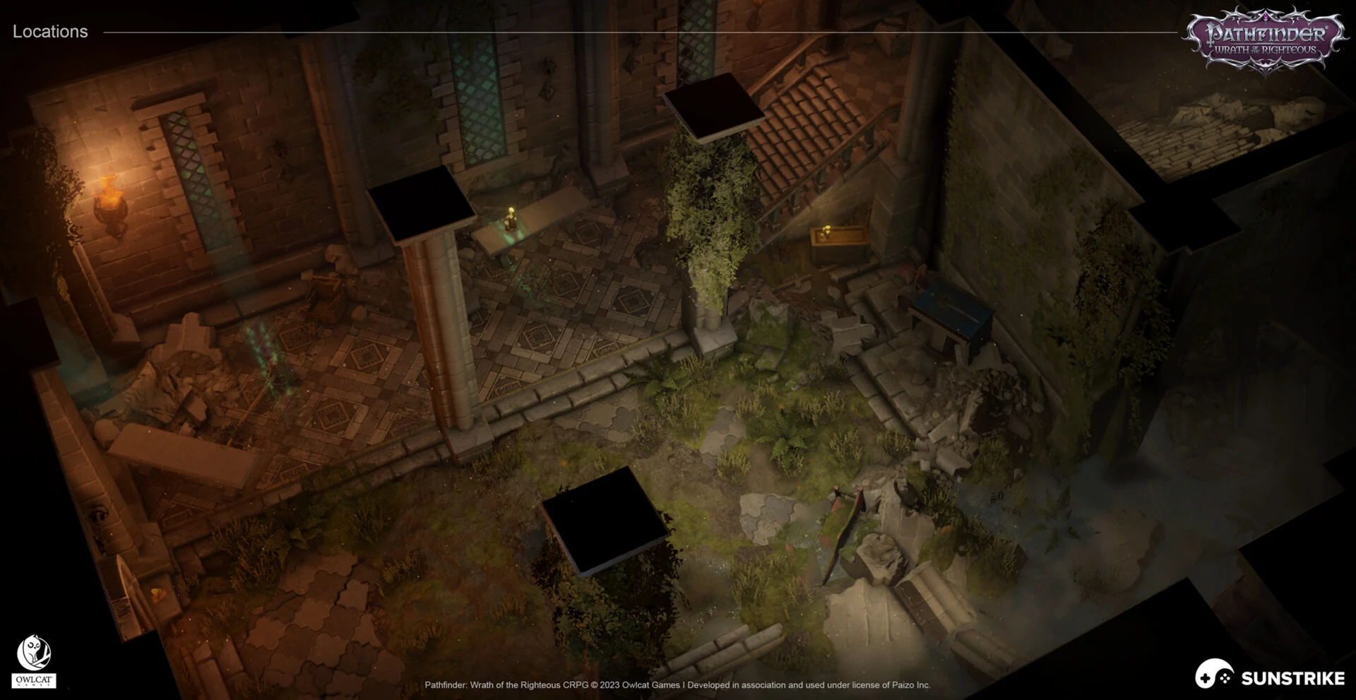 Isometric location design for Owlcat Games: Pathfinder