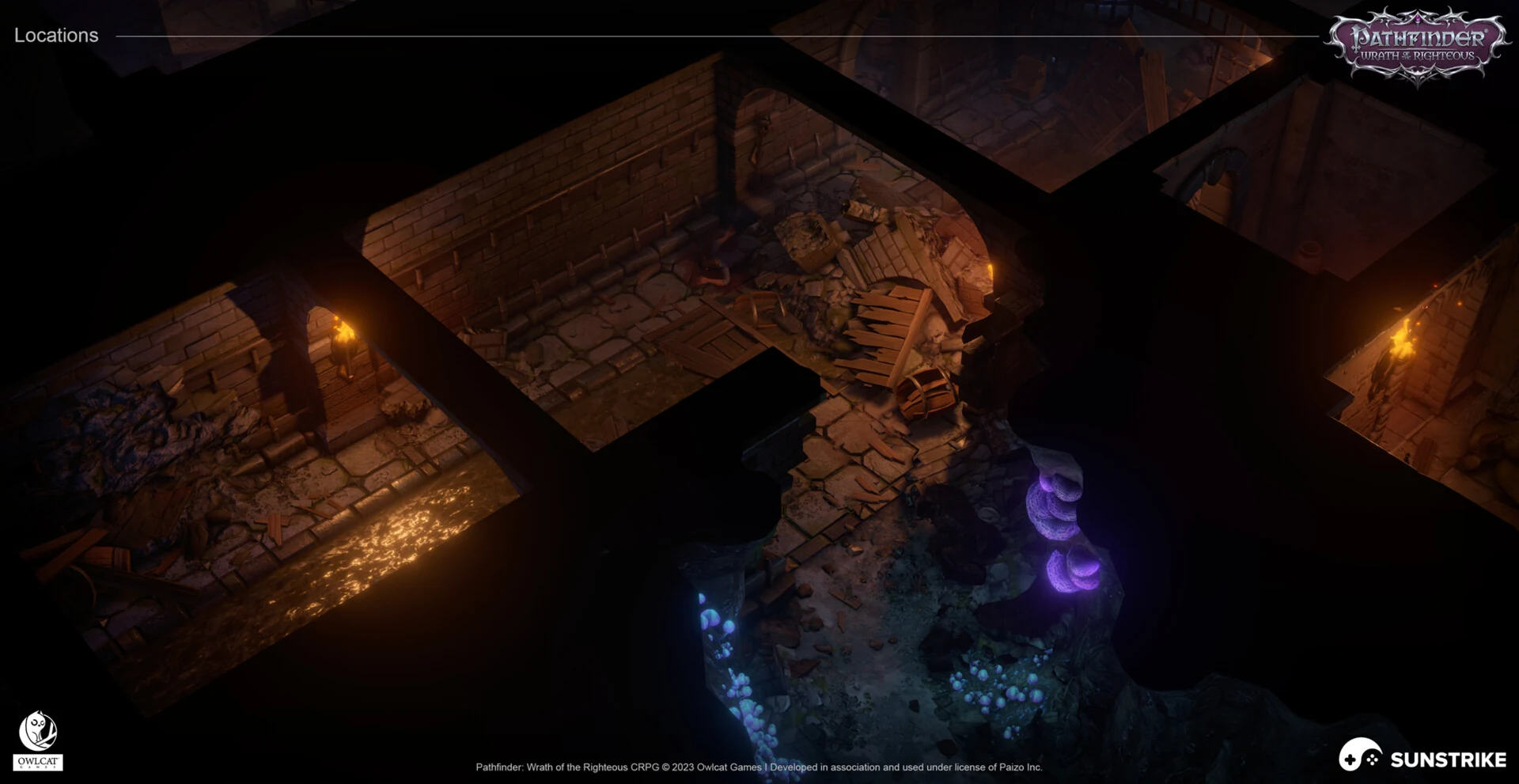 Isometric environment frame from Owlcat Games: Pathfinder