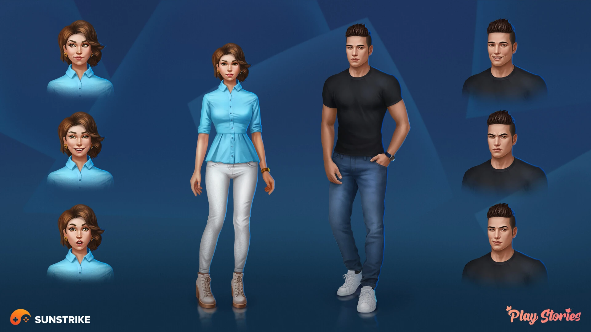 Stylized character design for Media Solutions: Play Stories