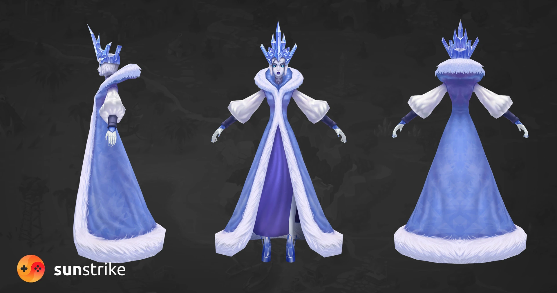 Stylized character design for Low-poly characters
