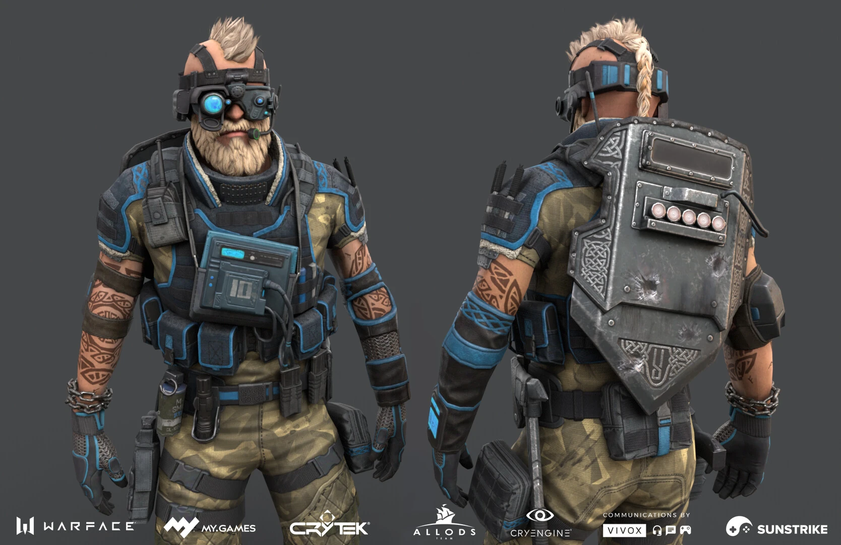 3D character production for Astrum: Warface