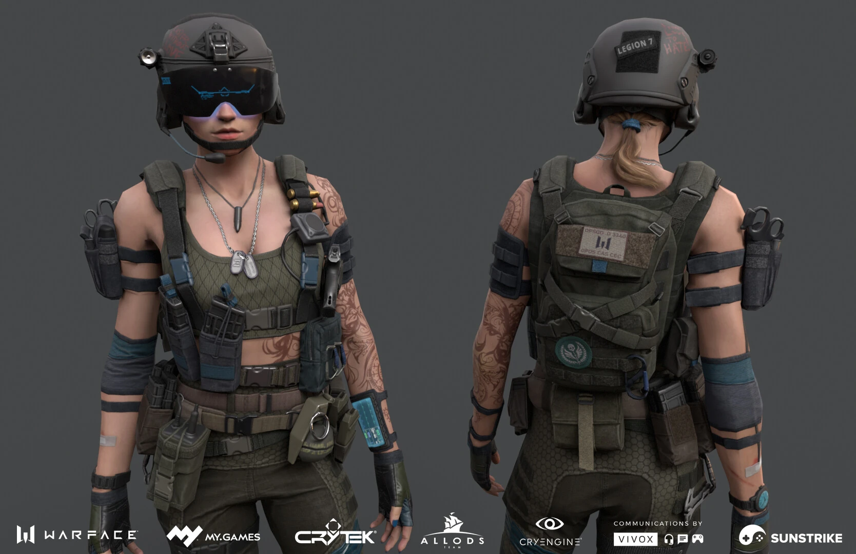 Hero character from Astrum: Warface