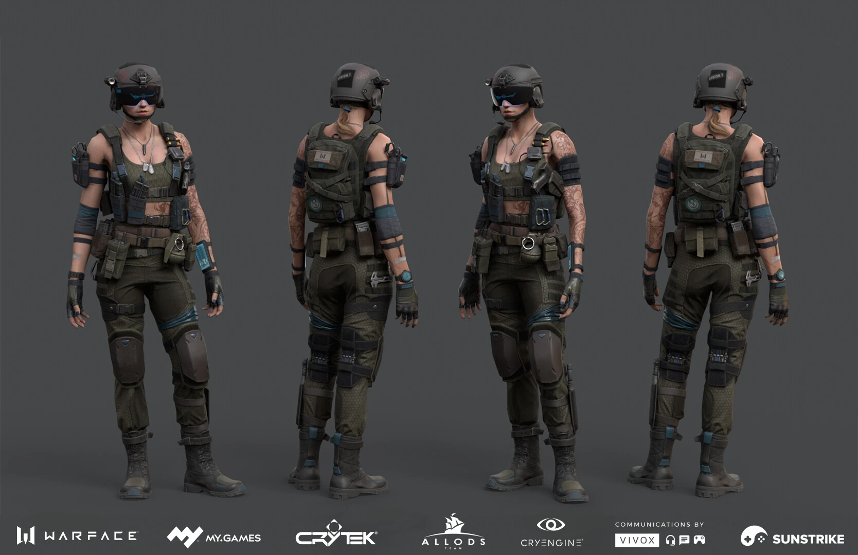 3D character production for Astrum: Warface