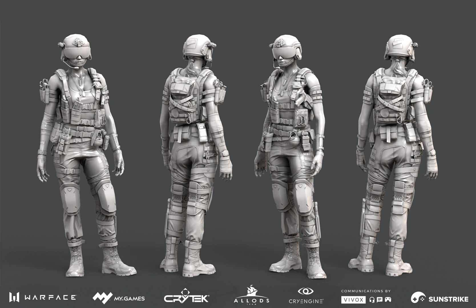 Realistic character design for Astrum: Warface