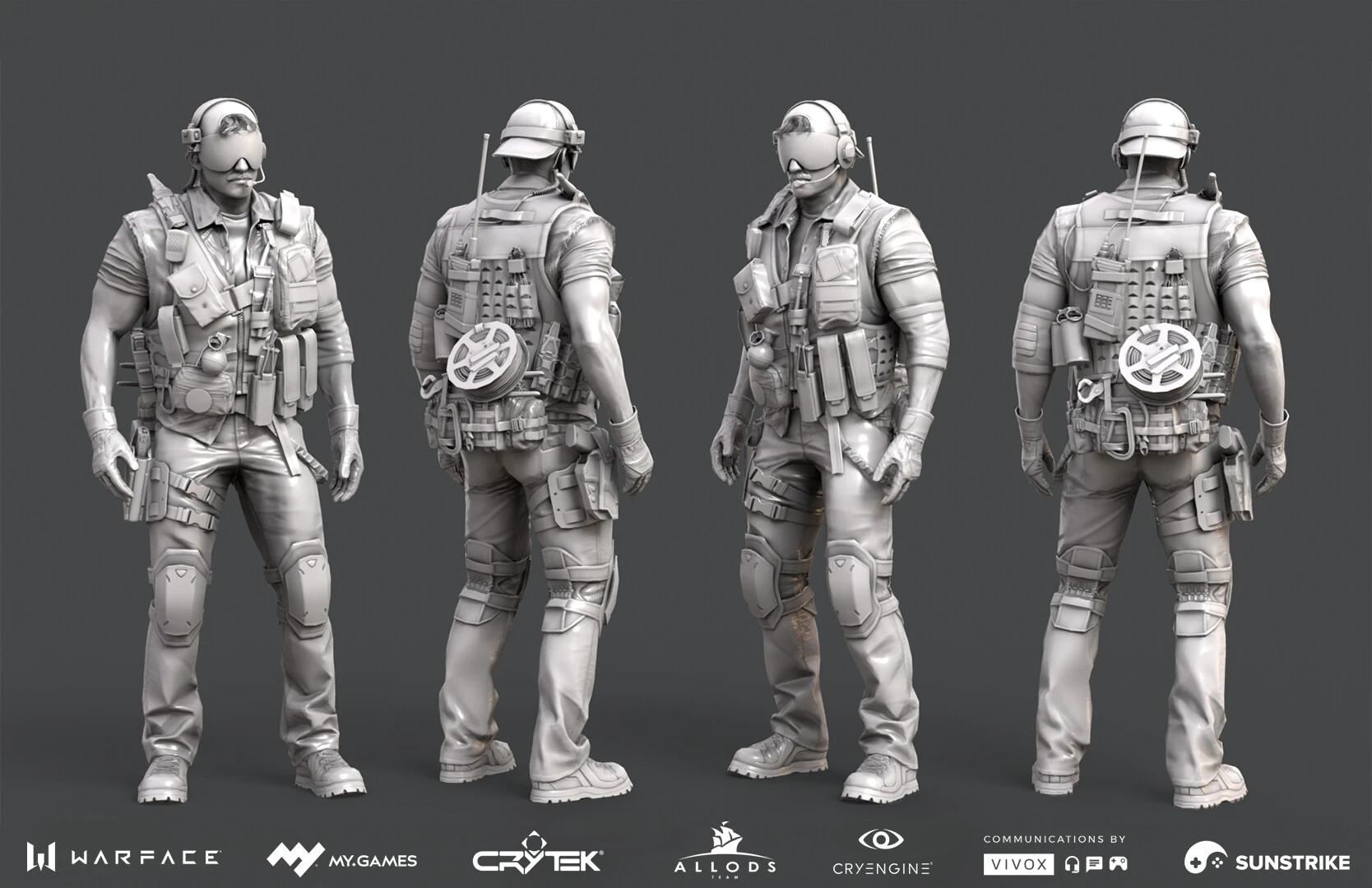 3D character production for Astrum: Warface