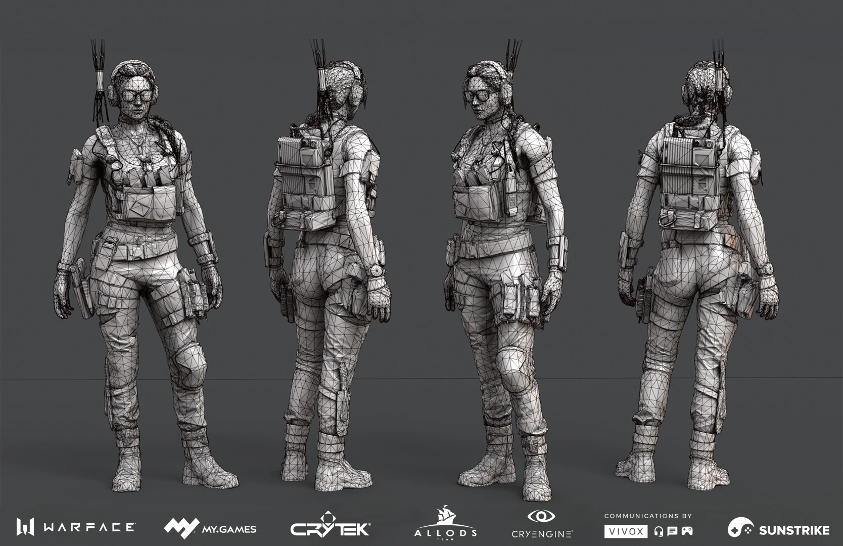 3D character production for Astrum: Warface