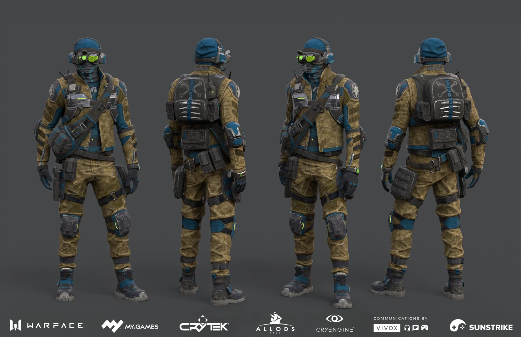 3D character production for Astrum: Warface