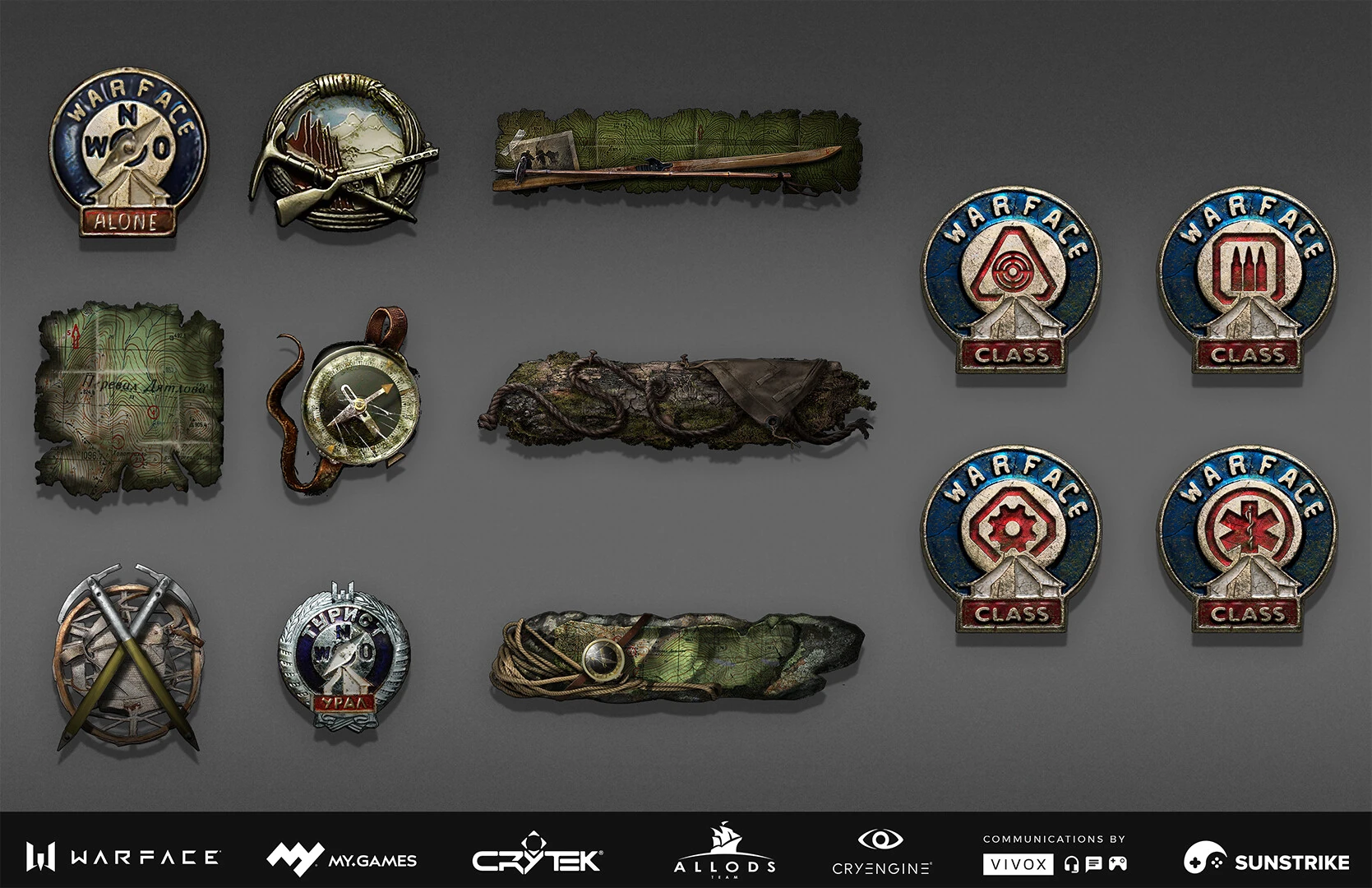 Game UI design for Astrum: Warface